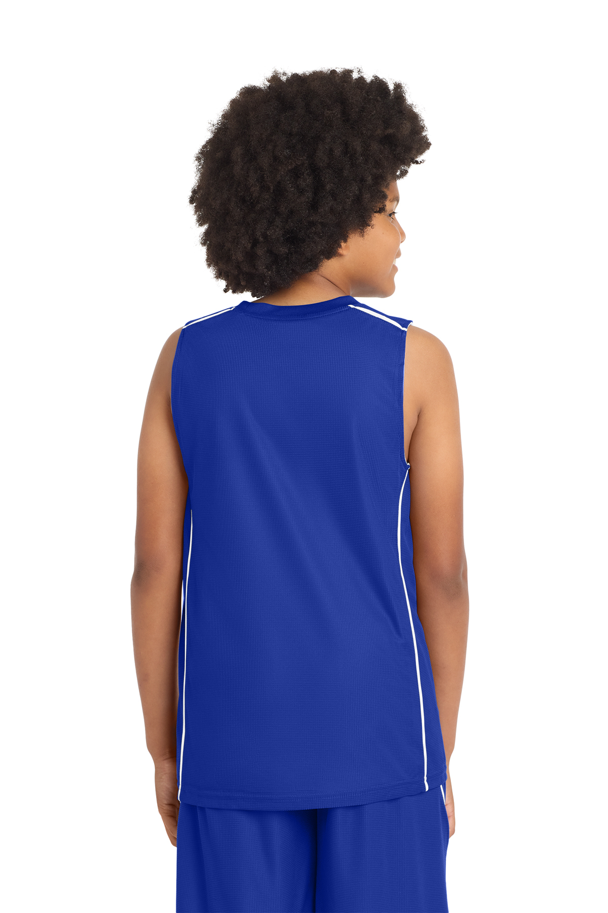 Sport-Tek Youth PosiCharge Mesh Reversible Sleeveless Tee