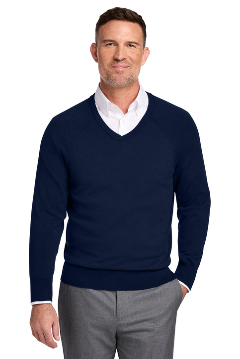 Brooks Brothers Cotton Stretch 1/4-Zip Sweater | Product | SanMar