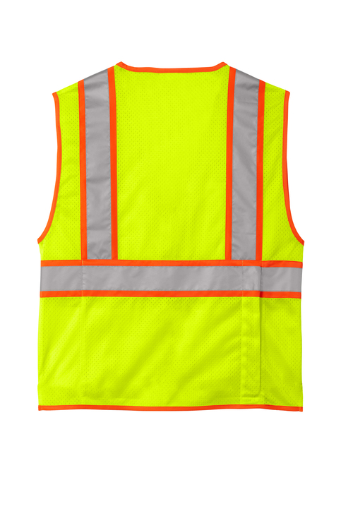 CornerStone ANSI 107 Class 2 Surveyor Zippered Two-Tone Vest