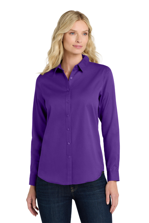 Port Authority Women's Short Sleeve superPro React Twill Shirt