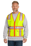 CornerStone<sup>&#174;</sup>   ANSI 107 Class 2 Surveyor Zippered Two-Tone Vest
