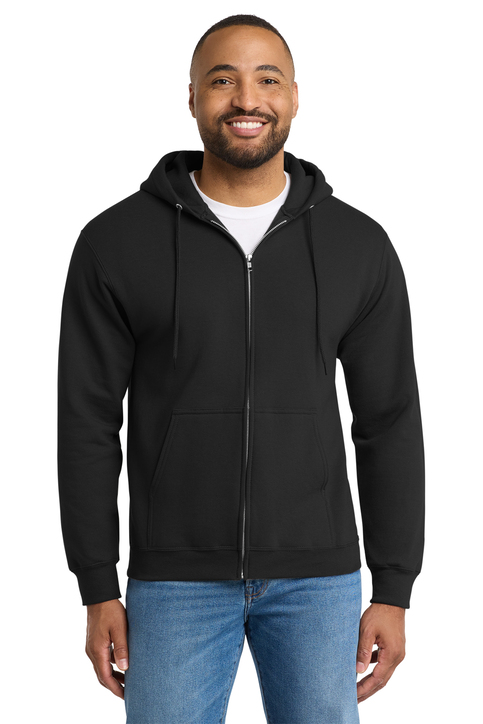 Port & Co Essential Fleece Full-Zip Hooded Sweatshirt | Product