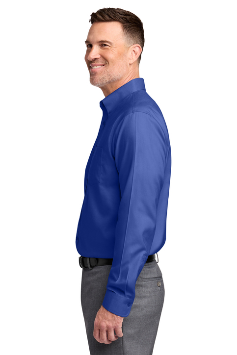 Brooks Brothers Wrinkle-Free Stretch Nailhead Shirt | Product | SanMar