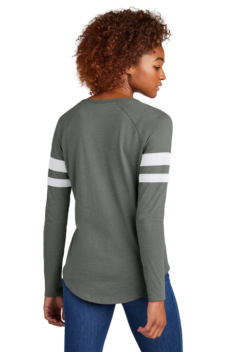 Sport-Tek Women's Halftime Stripe Long Sleeve V-Neck Tee | Product