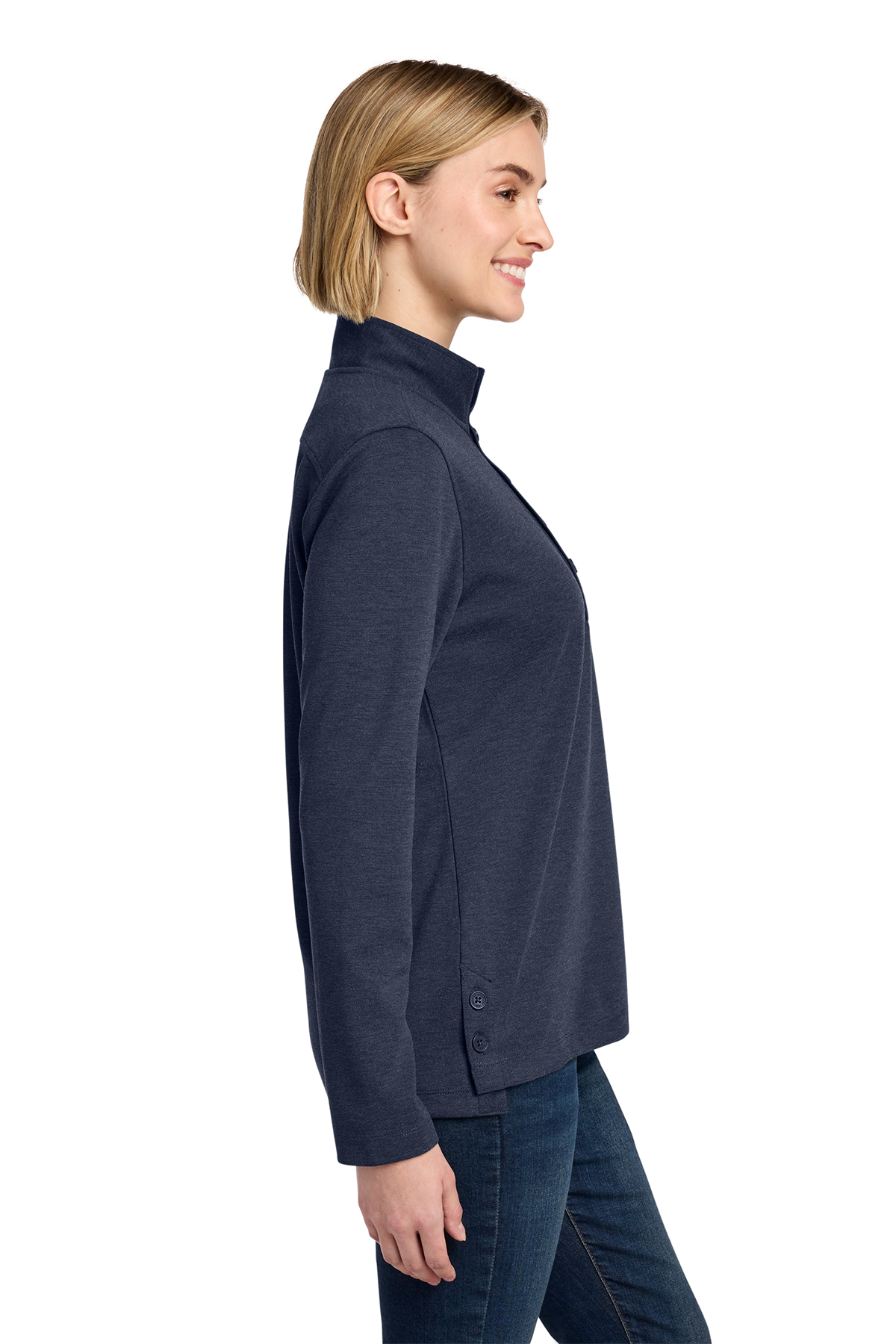 Brooks Brothers Women's Mid-Layer Stretch 1/2-Button | Product