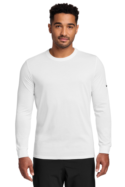 nike dri fit cotton long sleeve tee