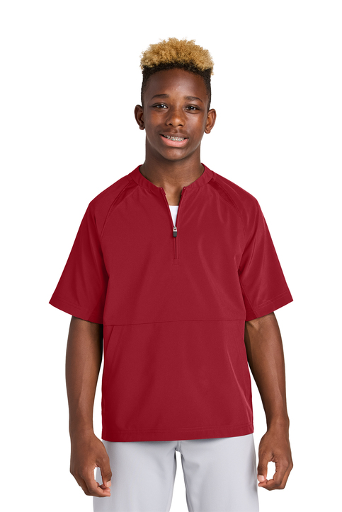 Sport-Tek Repeat 1/2-Zip Short Sleeve Jacket | Product | SanMar