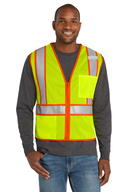 CornerStone<sup>&#174;</sup>  ANSI 107 Class 2 Mesh Zippered Two-Tone Vest