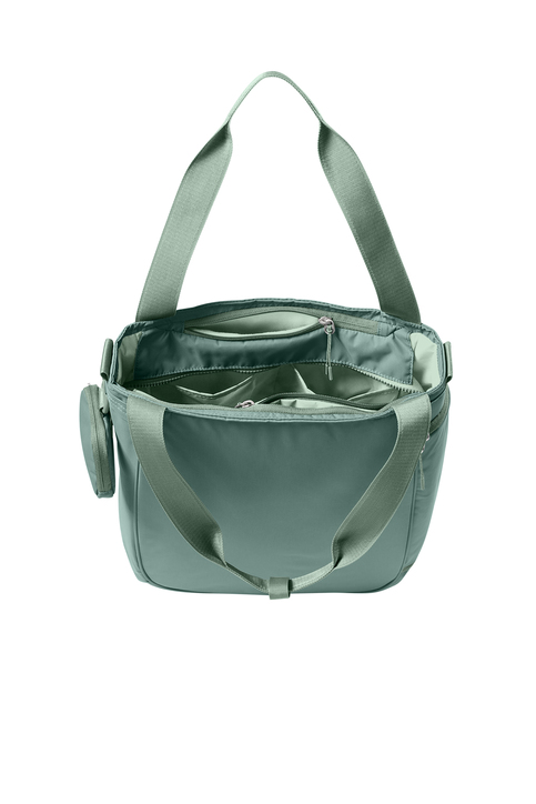 Nike gray × neon green sling bag Nike cross body bag with branded straps in gray and neon yellow