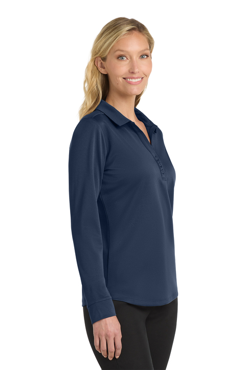 Port Authority Women's Silk Touch Performance Long Sleeve Polo