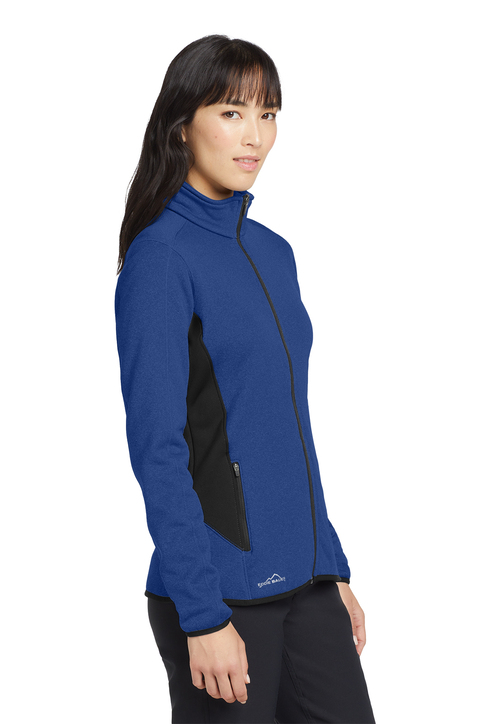 Eddie Bauer Women's Full-Zip Heather Stretch Fleece Jacket