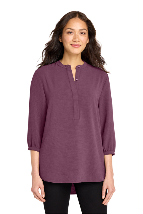 Port Authority Women's 3/4-Sleeve Textured Crepe Tunic | Product