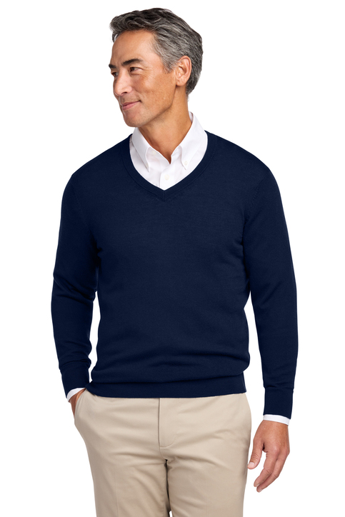 Brooks Brothers ネイビー Vネック セーター L 624Wx724H-31673-NavyBlazer-0-