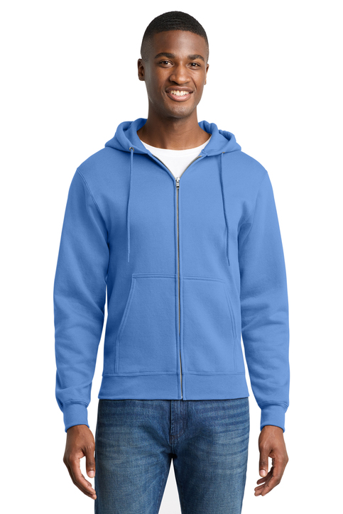 Port & Co Core Fleece Full-Zip Hooded Sweatshirt | Product | Port