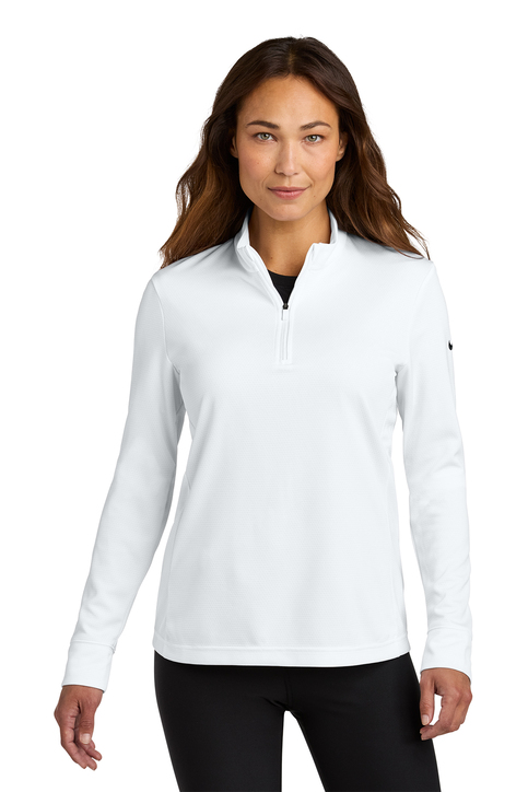 nike white half zip women's