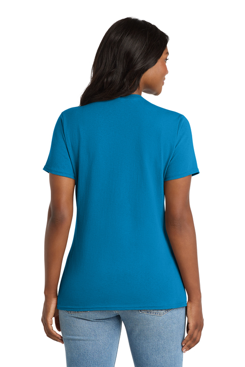 Port & Co Women's Core Cotton V-Neck Tee | Product | SanMar