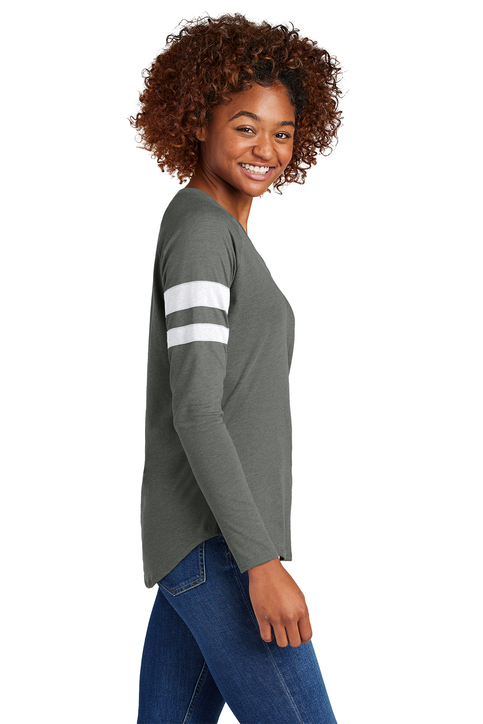 Sport-Tek Women's Halftime Stripe Long Sleeve V-Neck Tee | Product