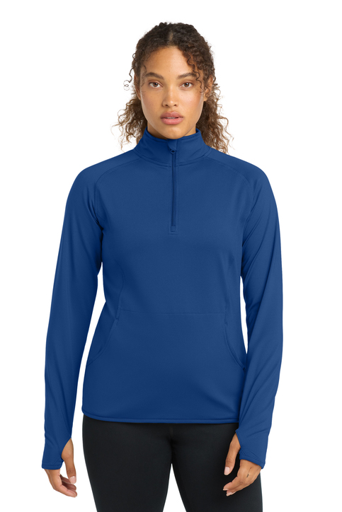 Sport-Tek Tall Sport-Wick Stretch 1/4-Zip Pullover | Product | SanMar