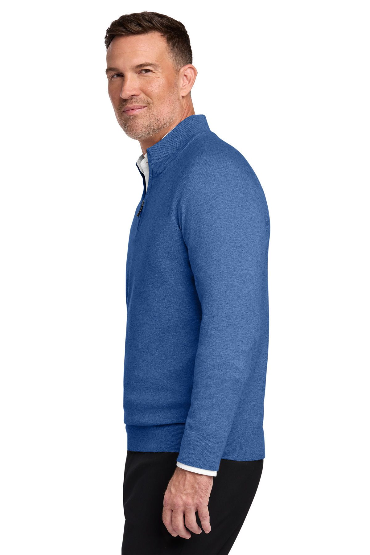 Brooks Brothers Cotton Stretch 1/4-Zip Sweater | Product | Company
