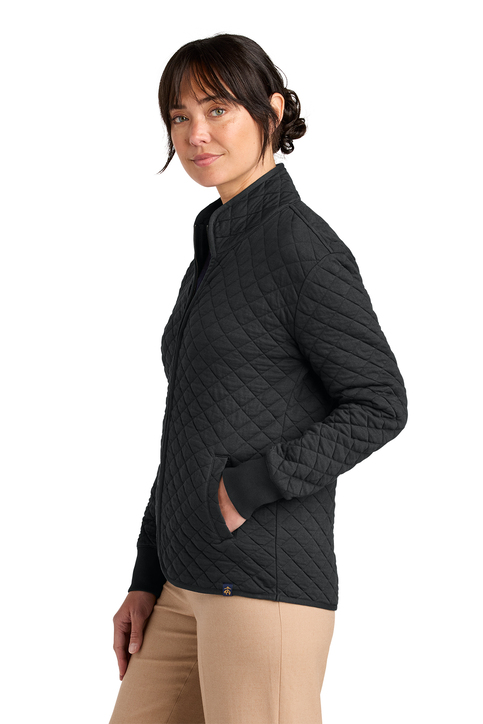 Brooks Brothers Women's Diamond Quilt Full-Zip | Product | SanMar