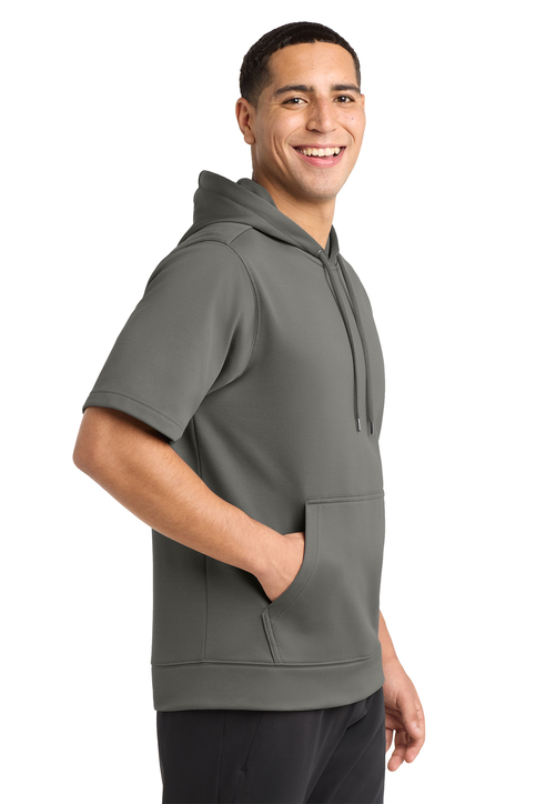 Sport-Tek Sport-Wick Fleece Short Sleeve Hooded Pullover | Product