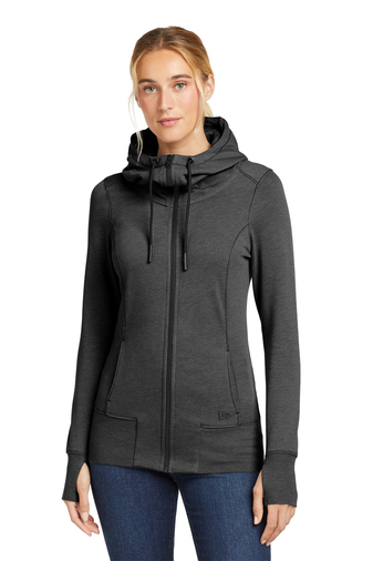 New Era ® Women's Tri-Blend Fleece Full-Zip Hoodie | Product | SanMar