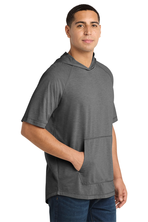 Sport-Tek PosiCharge Tri-Blend Wicking Short Sleeve Hoodie