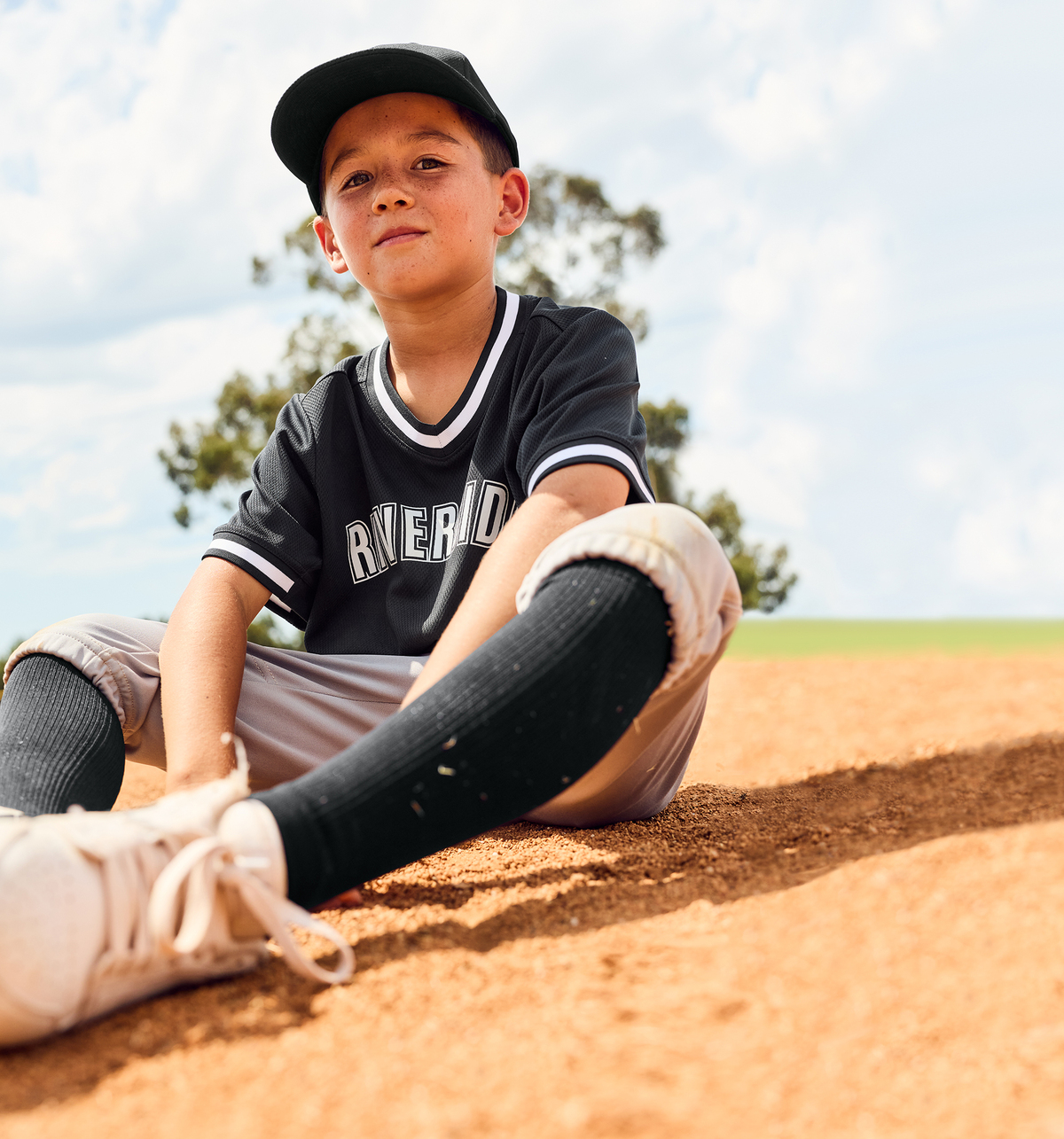 Sport-Tek Youth Tough Mesh V-Neck Baseball Jersey | Product