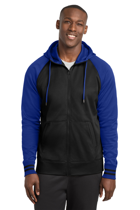 Sport-Tek Women's Sport-Wick Varsity Fleece Full-Zip Hooded Jacket