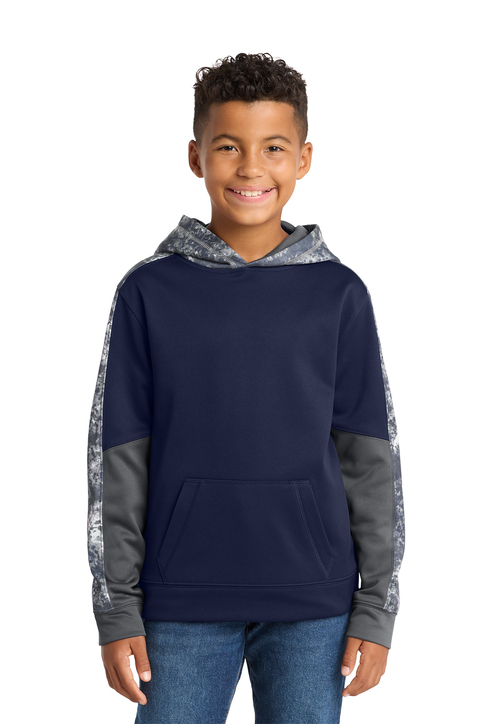 Sport-Tek Sport-Wick Mineral Freeze Fleece Colorblock Hooded