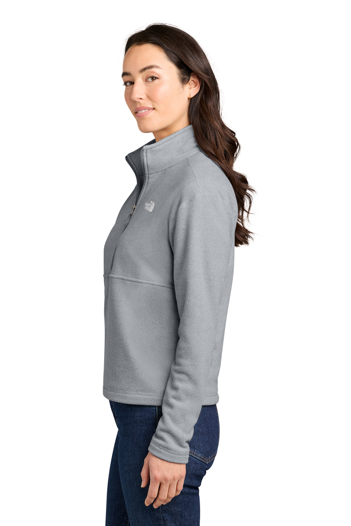 The North Face Women's Textured Pine Grove 1/2-Zip | Product | SanMar