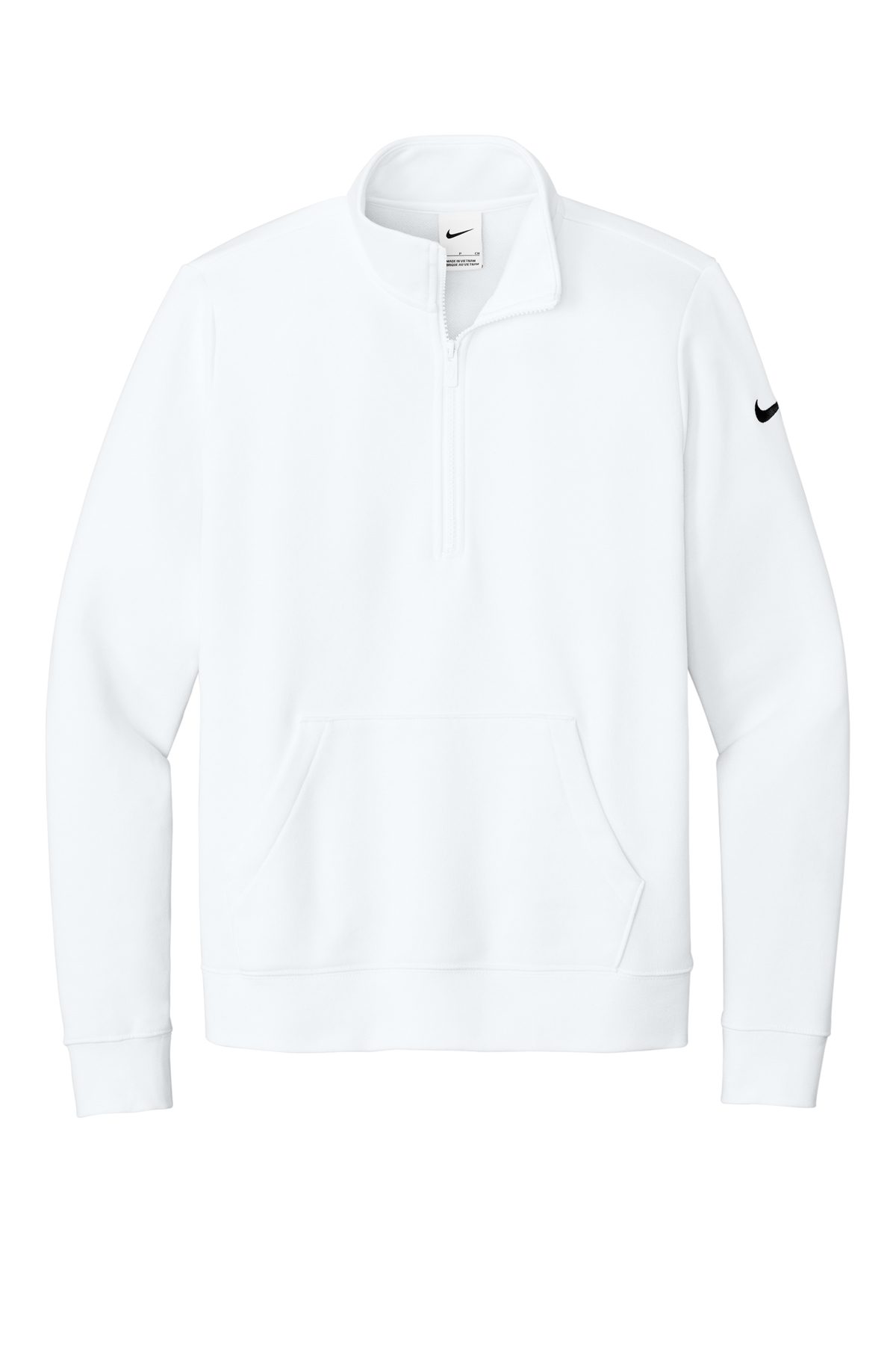 Nike Women's Club Fleece Sleeve Swoosh 1/2-Zip | Product | SanMar