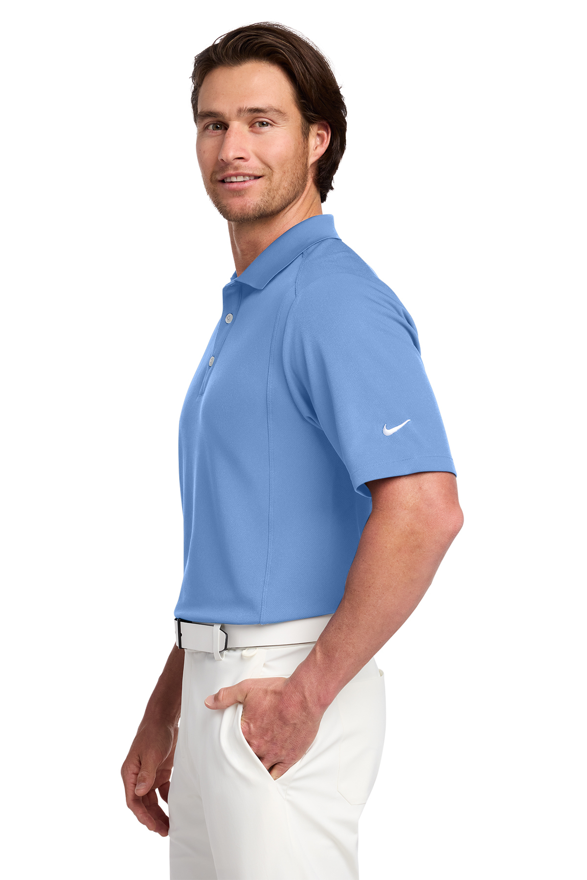 カズ様 Nike Dri-FIT ライトブルー ポロシャツ Amazon | Nike メンズ