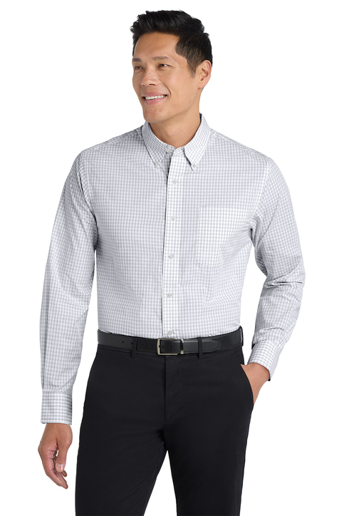 Port Authority Plaid Pattern Easy Care Shirt | Product | SanMar
