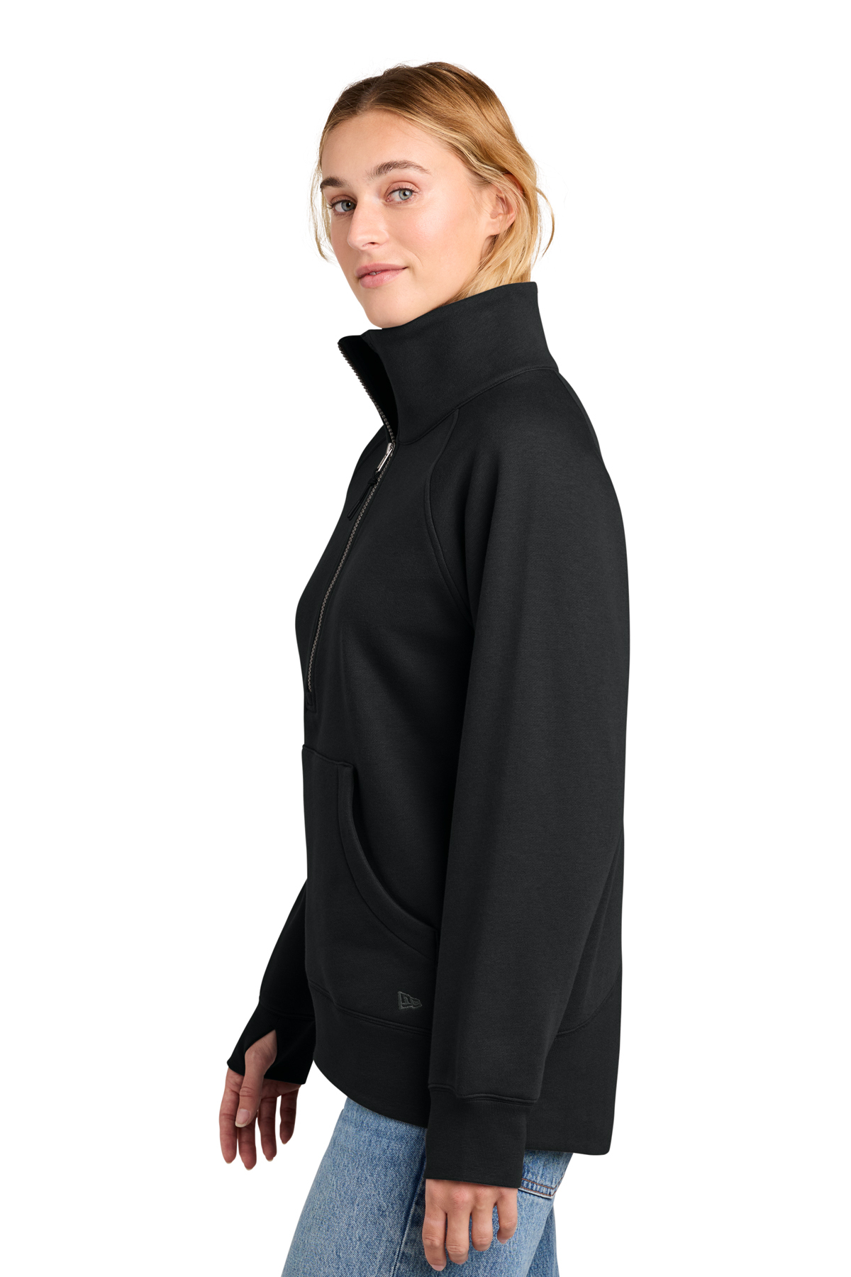 New Era Women's Heritage Fleece 1/2-Zip | Product | SanMar