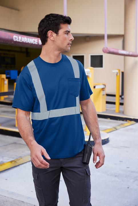 CornerStone Enhanced Visibility Segmented Tape Tee | Product | SanMar
