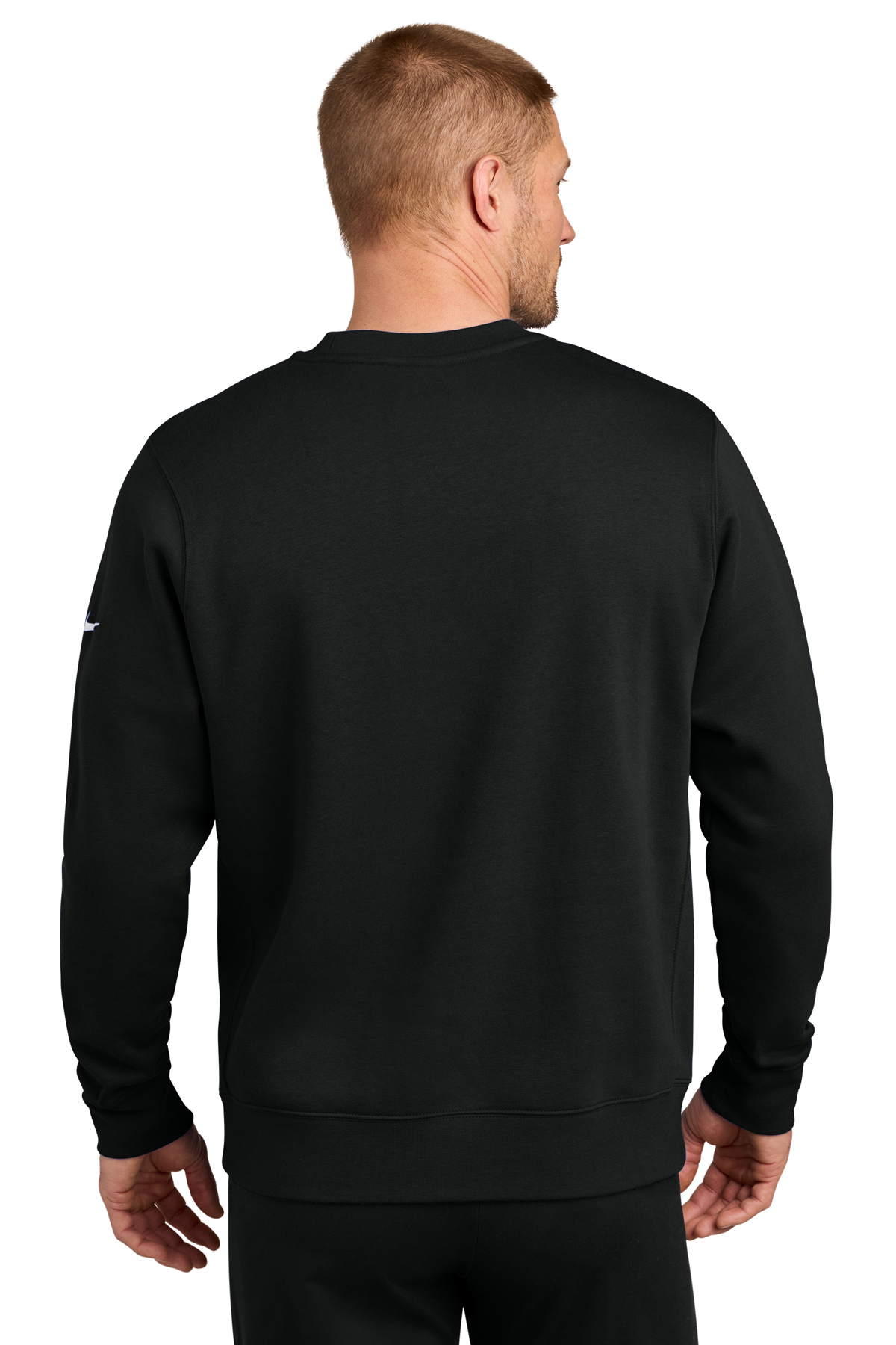 Nike Club Fleece Sleeve Swoosh Crew | Product | SanMar