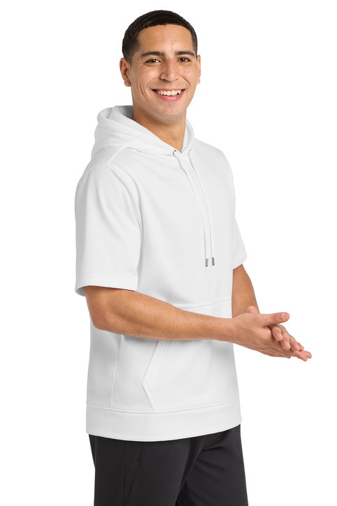 Sport-Tek Sport-Wick Fleece Short Sleeve Hooded Pullover | Product