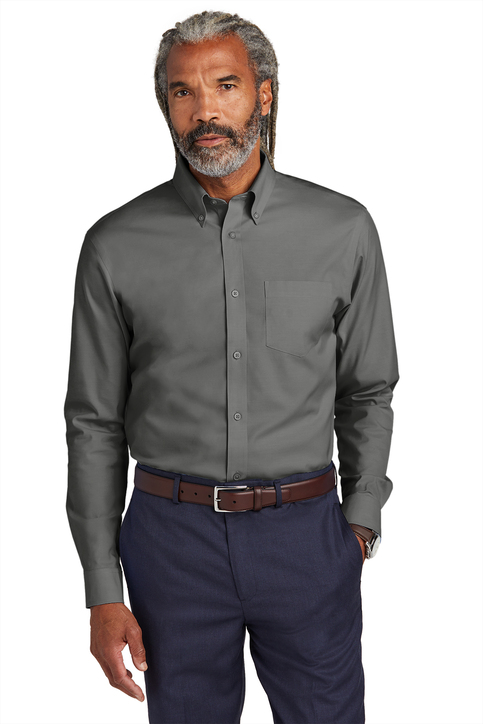 Brooks Brothers Wrinkle-Free Stretch Pinpoint Shirt | Product | SanMar