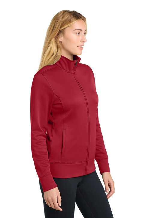 Sport-Tek Women's Sport-Wick Fleece Full-Zip Jacket | Product | SanMar