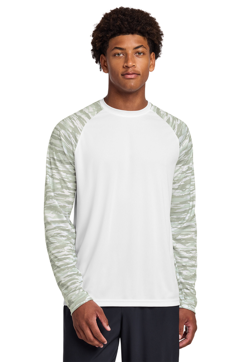 Sport-Tek Drift Camo Colorblock Tee | Product | SanMar