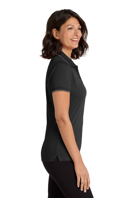Port Authority Ladies Dry Zone UV Micro-Mesh Tipped Polo. LK111