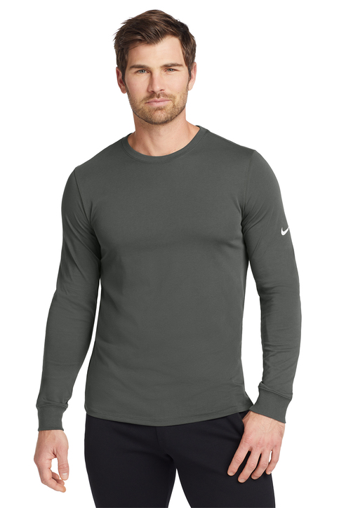 nike grey long sleeve shirt