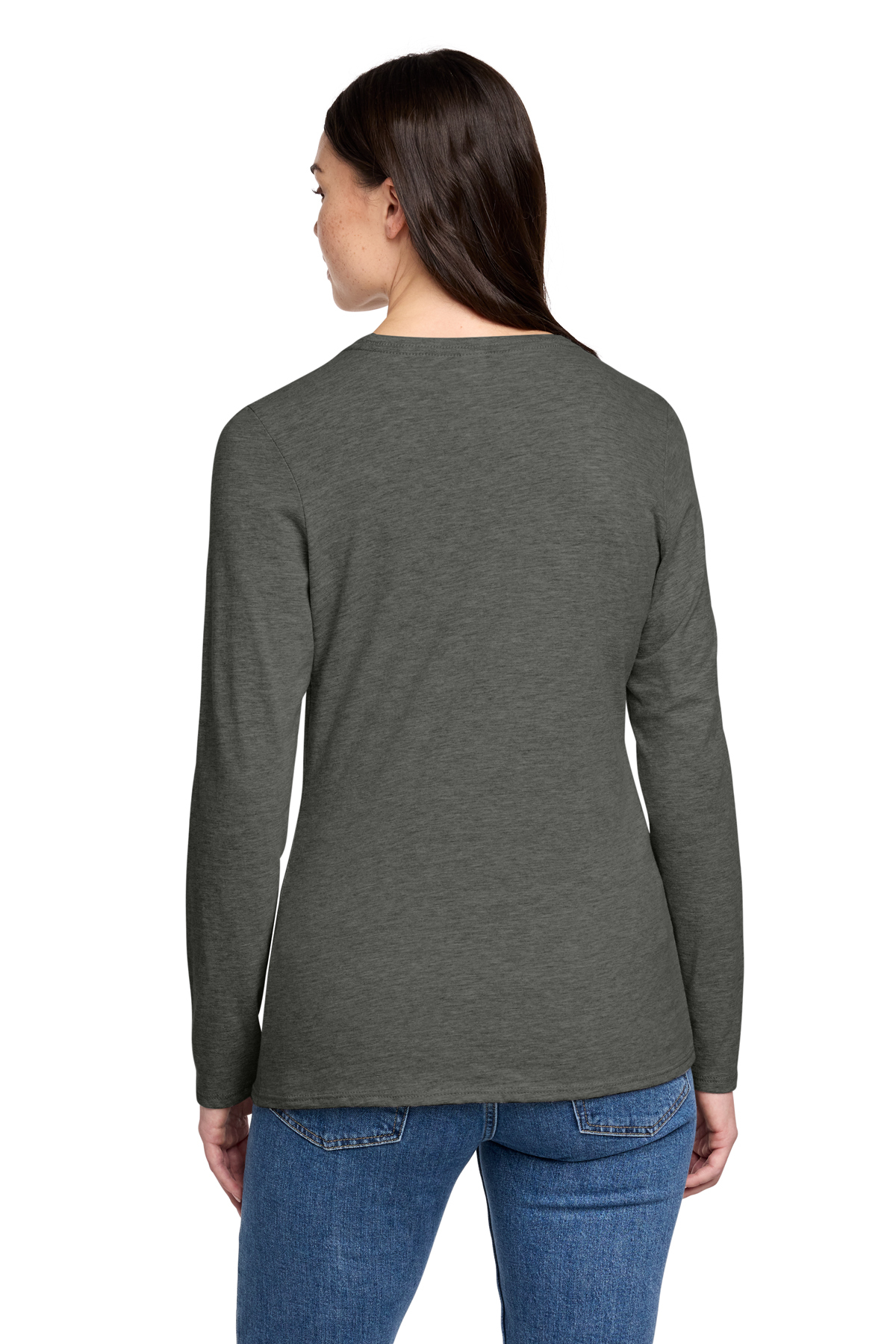 District Women's Perfect Blend CVC Long Sleeve Tee | Product