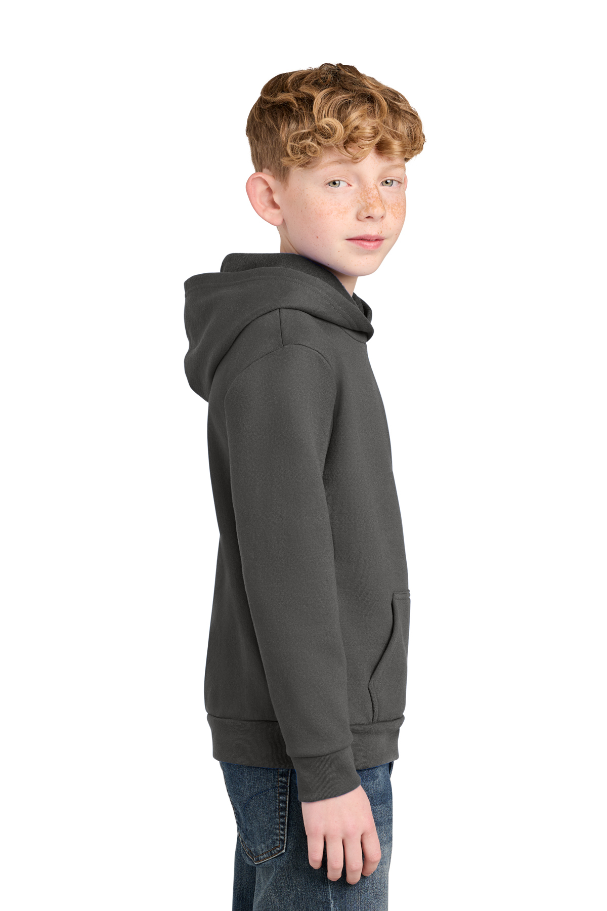 Port & Co Youth Easy Fleece Pullover Hooded Sweatshirt | Product