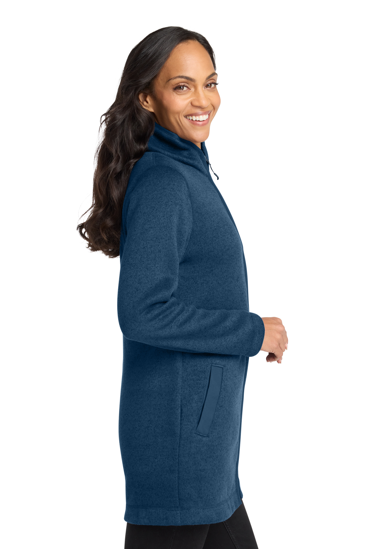Port Authority Women's Arc Sweater Fleece Long Jacket | Product
