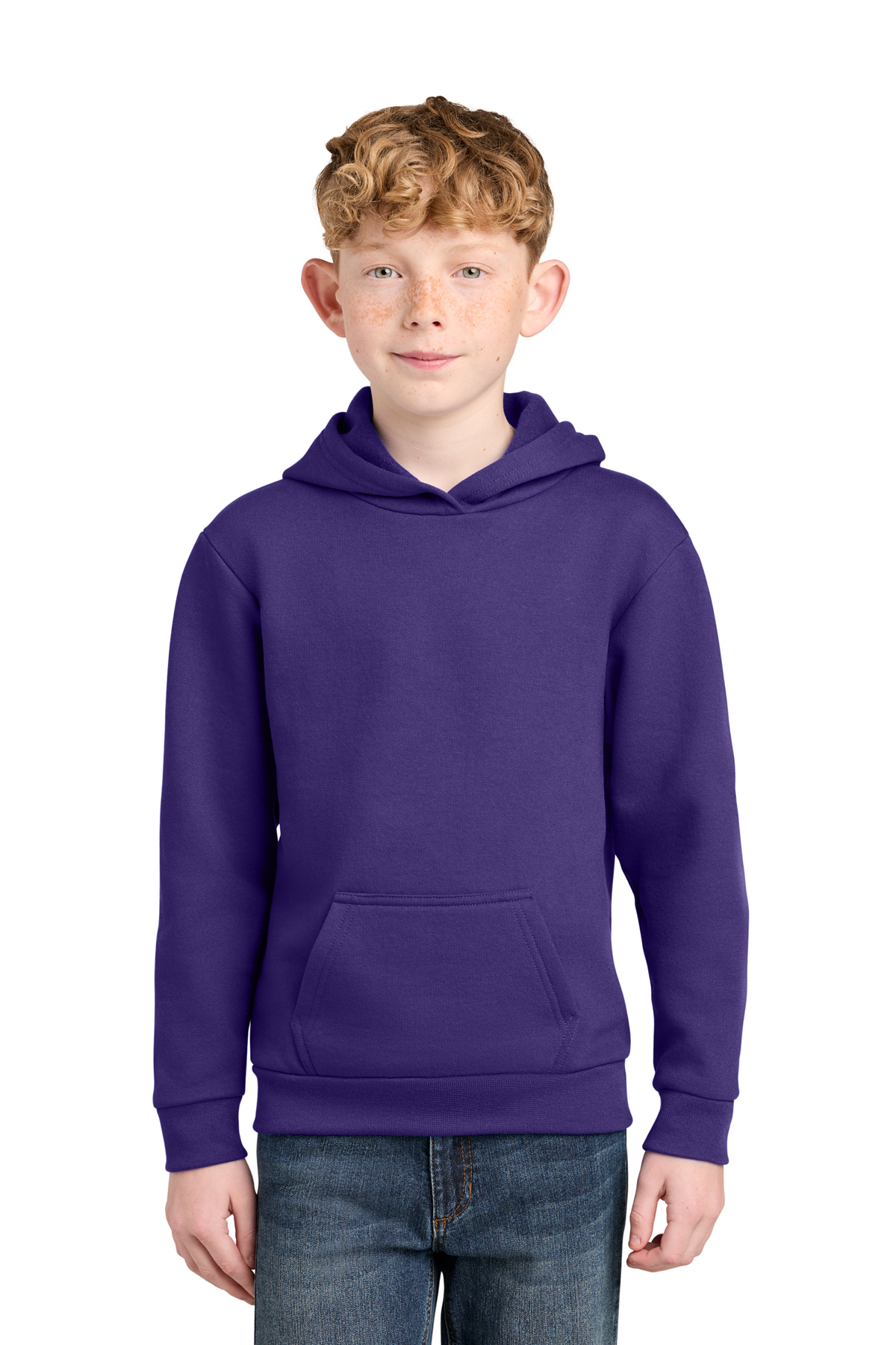 Port & Co Youth Easy Fleece Pullover Hooded Sweatshirt | Product