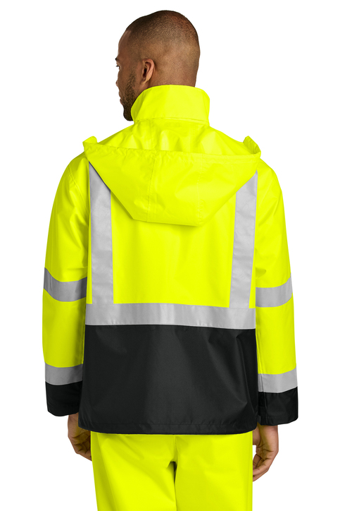 CornerStone ANSI 107 Class 3 Rain Jacket | Product | SanMar CornerStone ANSI 107 Class 3 Rain Jacket | Product | SanMar