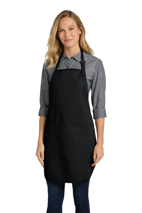 Port Authority Easy Care Extra Long Bib Apron with Stain Release