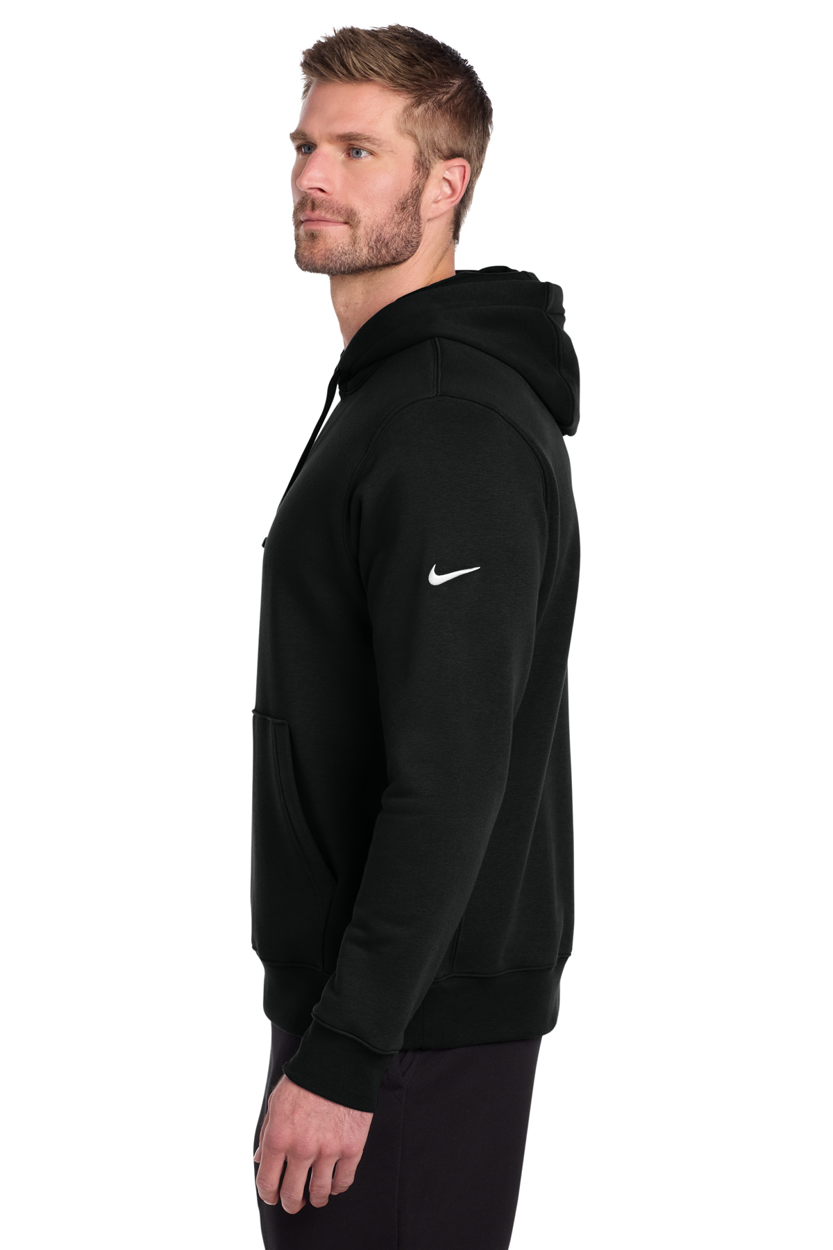Nike Club Fleece Sleeve Swoosh Pullover Hoodie | Product | SanMar